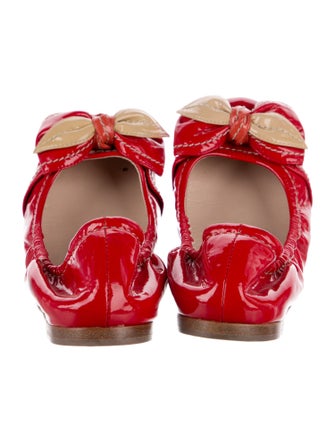 Miu Miu Patent Leather Printed Ballet Flats