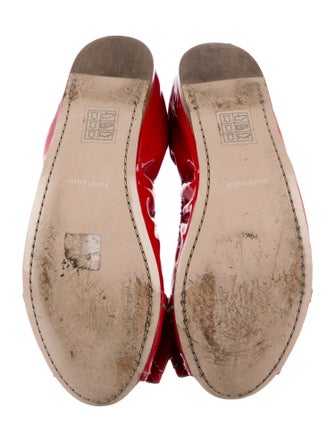 Miu Miu Patent Leather Printed Ballet Flats
