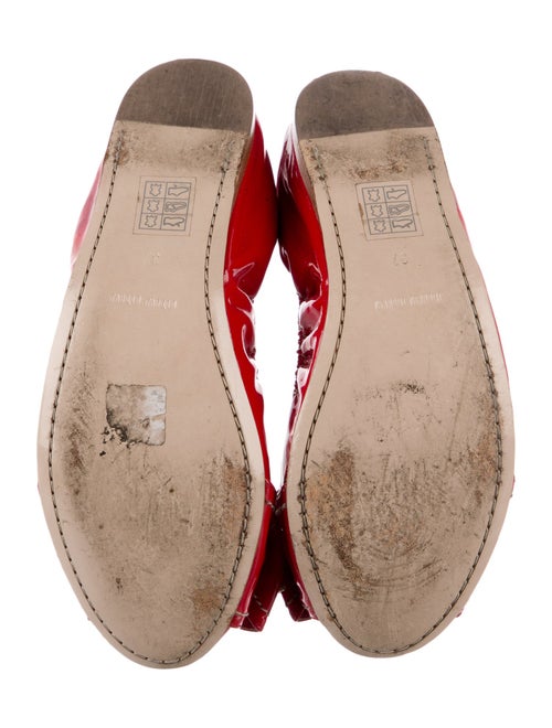 Miu Miu Patent Leather Printed Ballet Flats