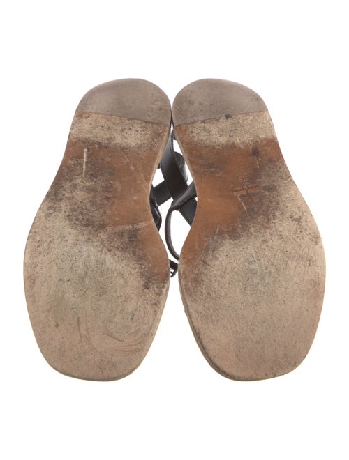 Miu Miu Leather Crystal Embellishments Slingback Sandals