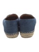 Miu Miu Denim Crystal Embellishments Espadrilles