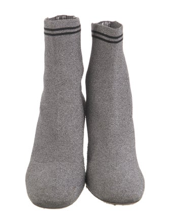 Miu Miu Glitter Accents Sock Boots