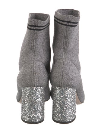 Miu Miu Glitter Accents Sock Boots