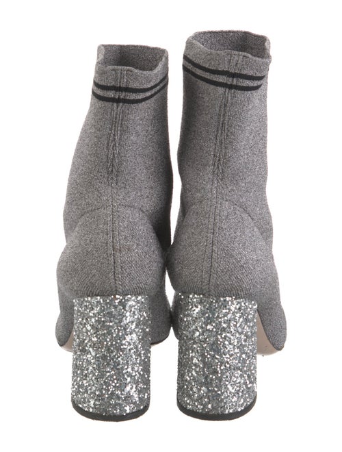 Miu Miu Glitter Accents Sock Boots