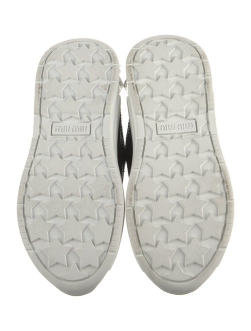 Miu Miu Patent Leather Crystal Embellishments Chunky Sneakers
