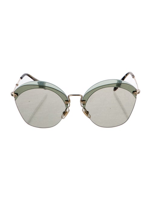 Miu Miu Round Mirrored Sunglasses