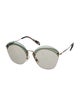 Miu Miu Round Mirrored Sunglasses
