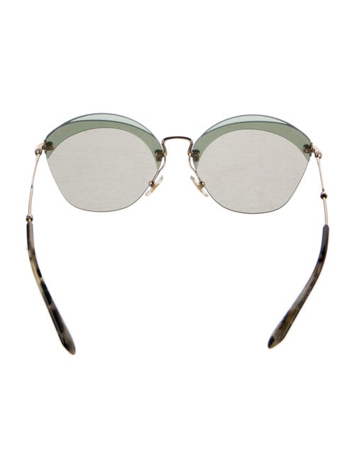 Miu Miu Round Mirrored Sunglasses
