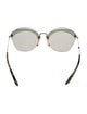 Miu Miu Round Mirrored Sunglasses