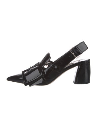 Miu Miu Patent Leather Slingback Pumps