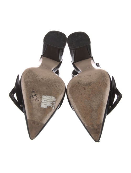 Miu Miu Patent Leather Slingback Pumps