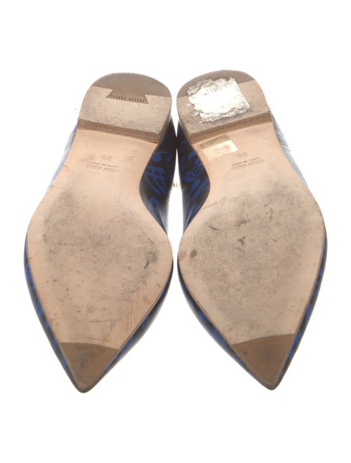 Miu Miu Leather Printed Flats