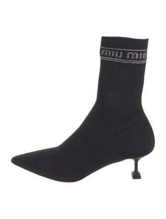 Miu Miu Printed Sock Boots