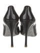 Miu Miu Patent Leather Glitter Accents Pumps