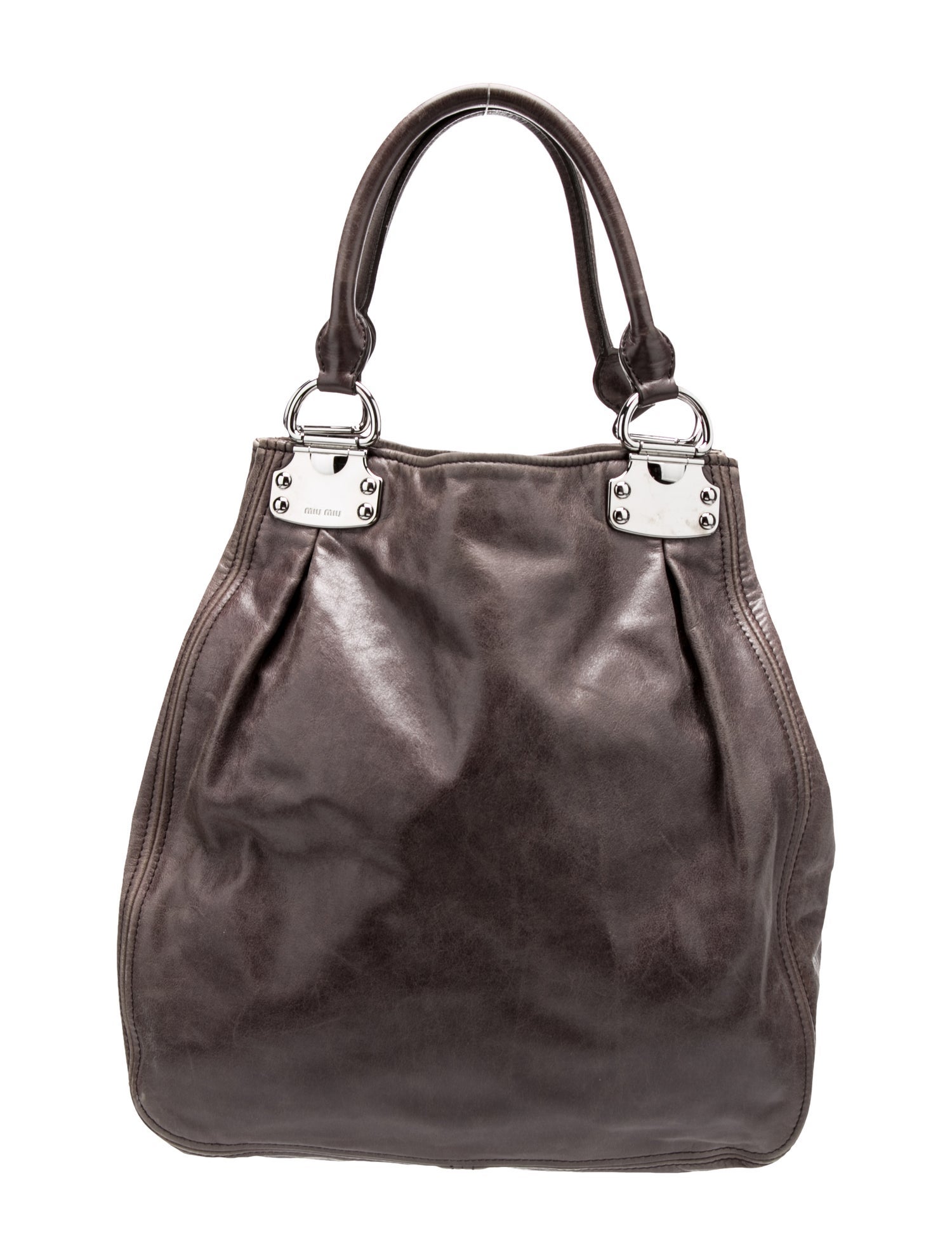 Miu Miu Leather Bucket Bag
