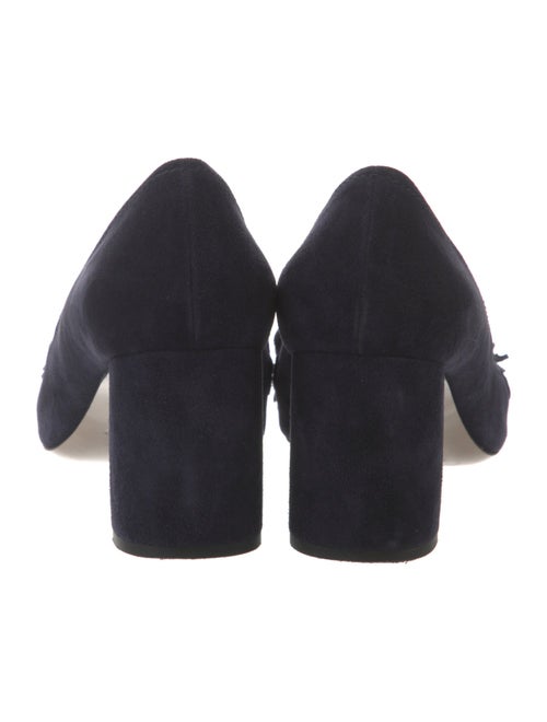 Miu Miu Suede Chain-Link Accents Pumps