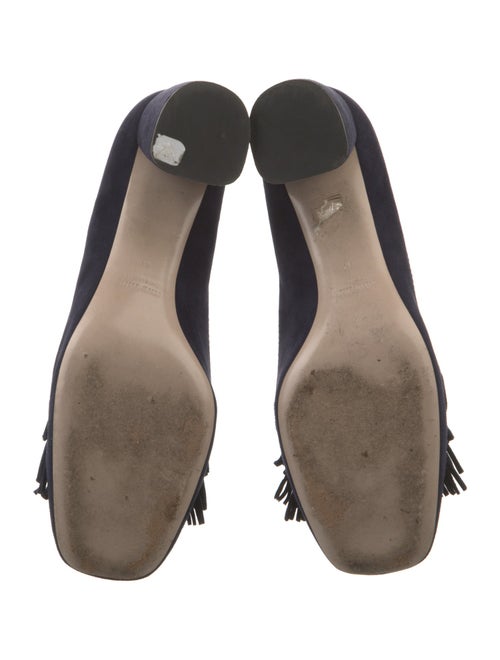 Miu Miu Suede Chain-Link Accents Pumps