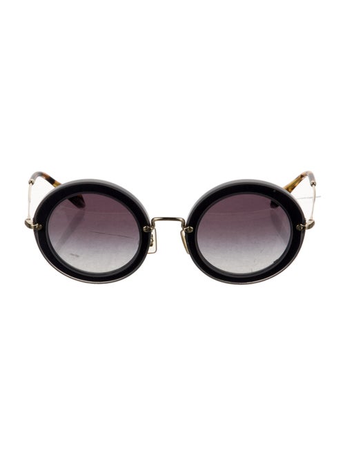 Miu Miu Round Gradient Sunglasses