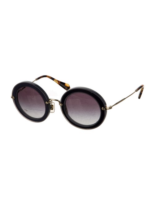 Miu Miu Round Gradient Sunglasses