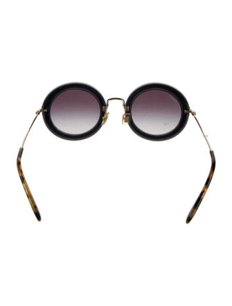 Miu Miu Round Gradient Sunglasses