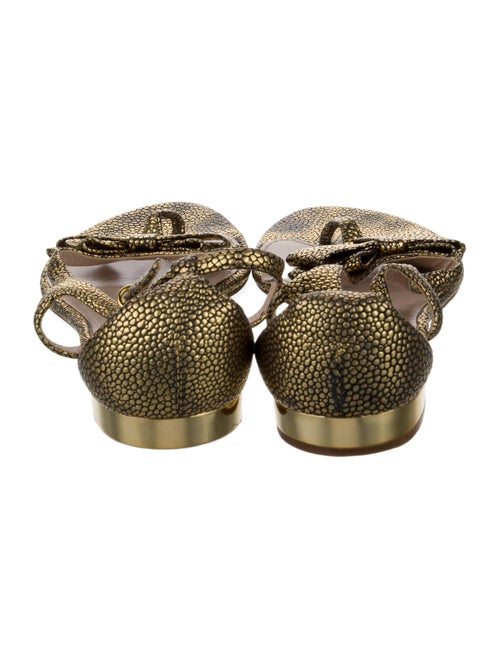 Miu Miu Leather T-Strap Sandals