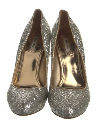 Miu Miu Glitter Glitter Accents Pumps