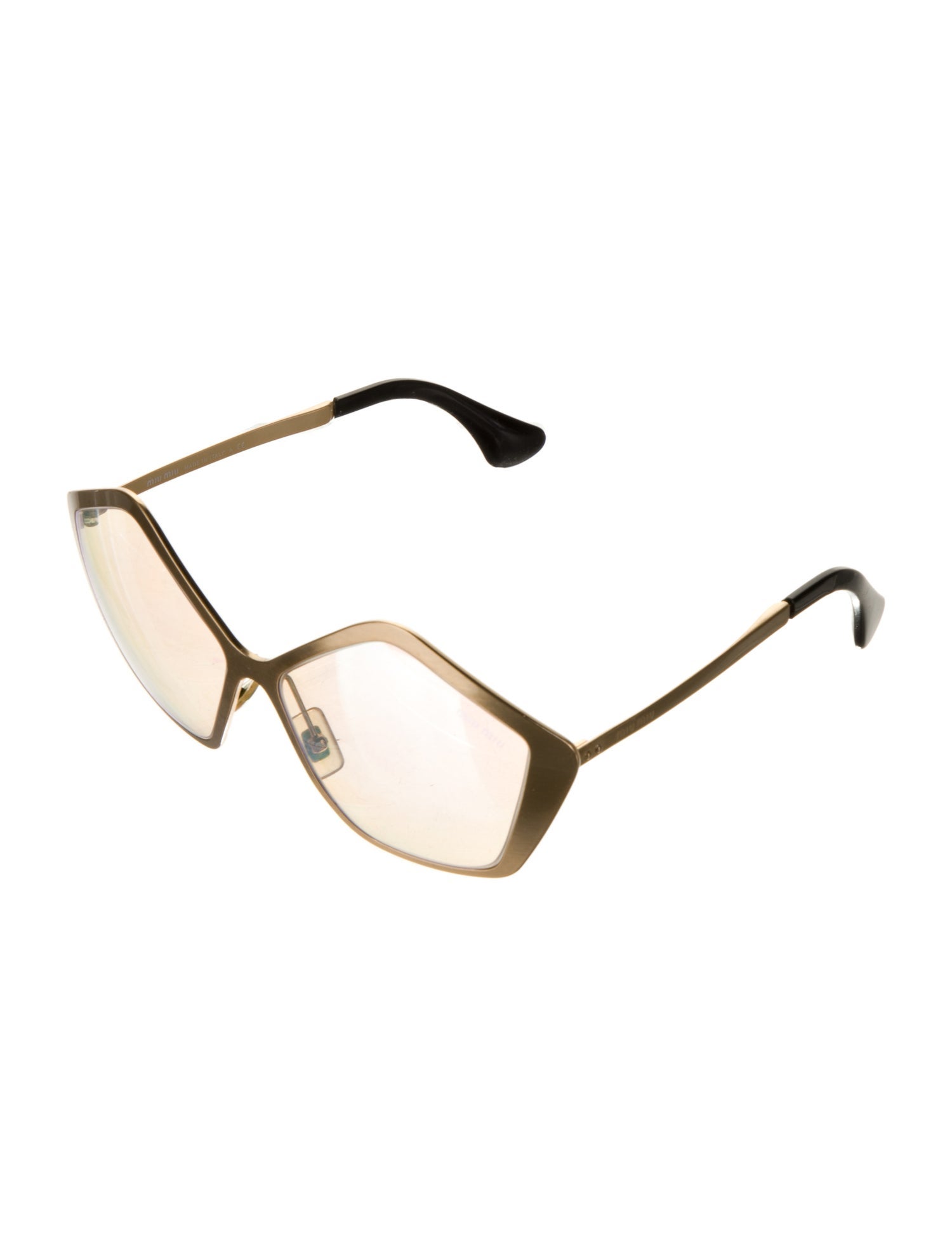 Miu Miu Oversize Mirrored Sunglasses