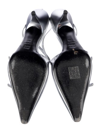 Miu Miu Patent Leather Slingback Pumps