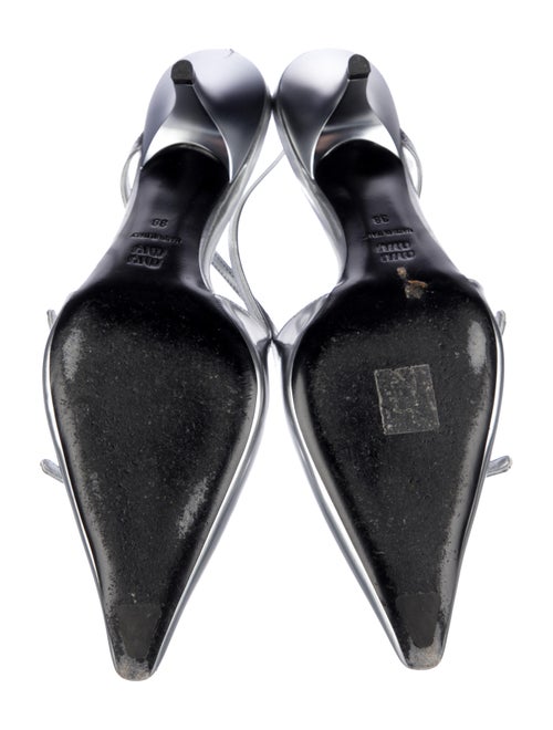 Miu Miu Patent Leather Slingback Pumps