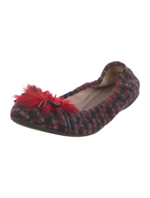 Miu Miu Wool Printed Ballet Flats