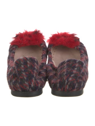 Miu Miu Wool Printed Ballet Flats