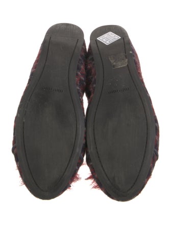 Miu Miu Wool Printed Ballet Flats