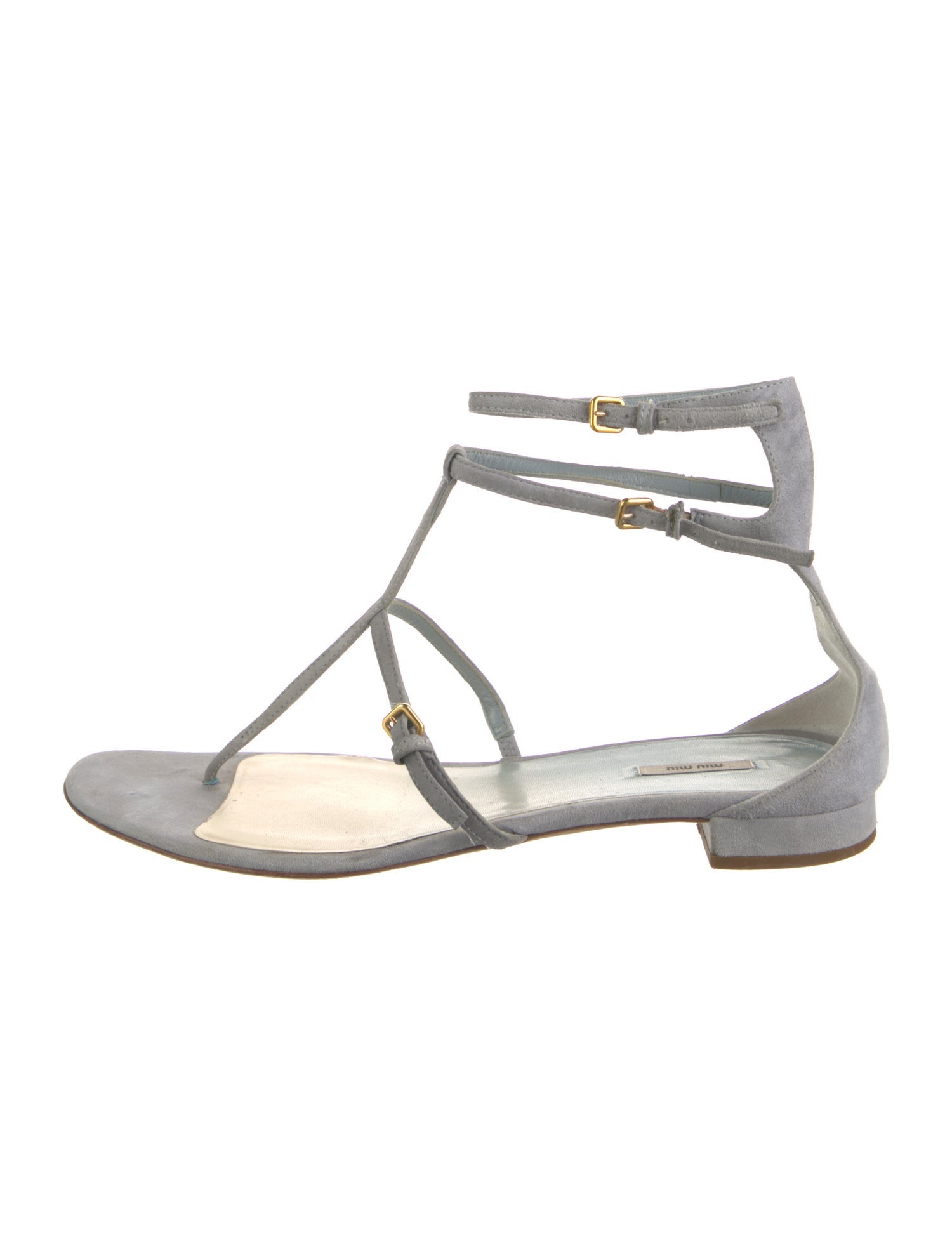 Miu Miu Suede Gladiator Sandals