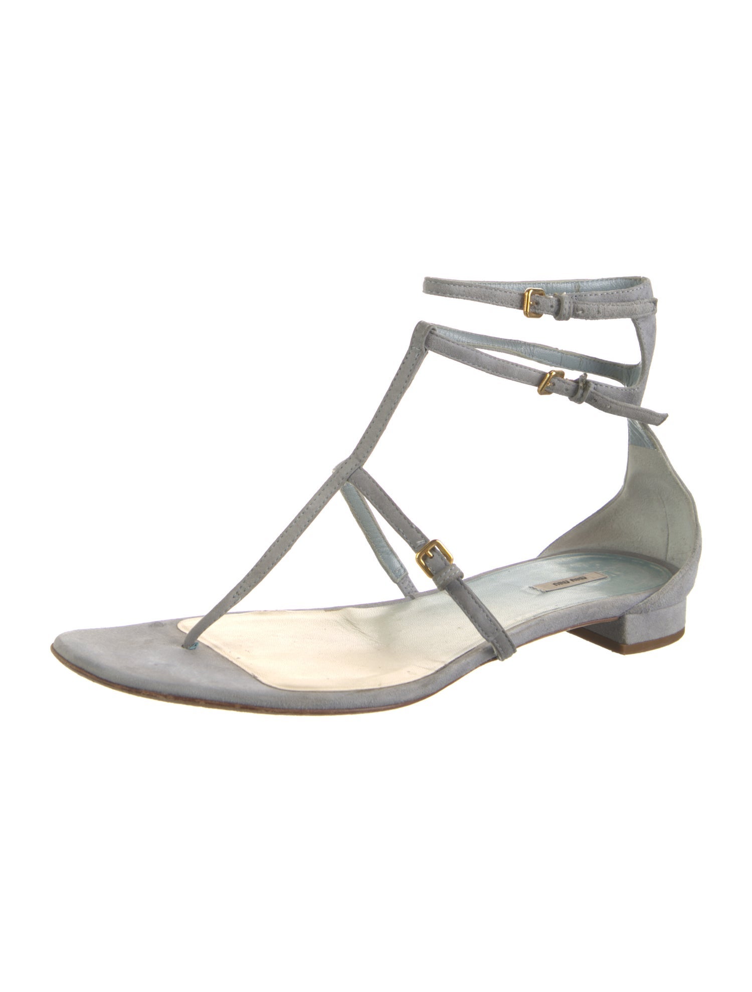 Miu Miu Suede Gladiator Sandals