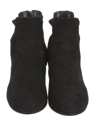 Miu Miu Suede Crystal Embellishments Chelsea Boots