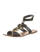 Miu Miu Leather Gladiator Sandals
