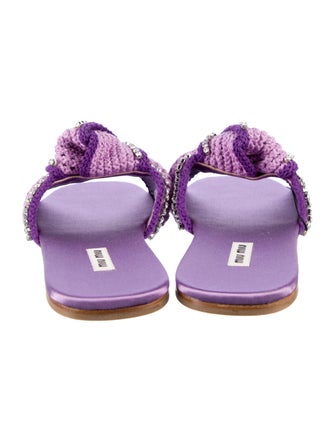Miu Miu Satin Slides