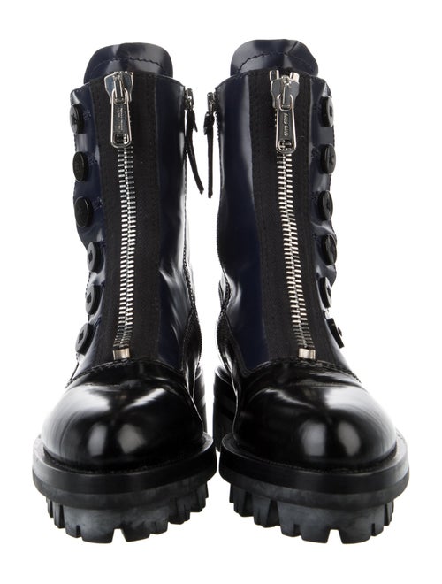 Miu Miu Leather Combat Boots