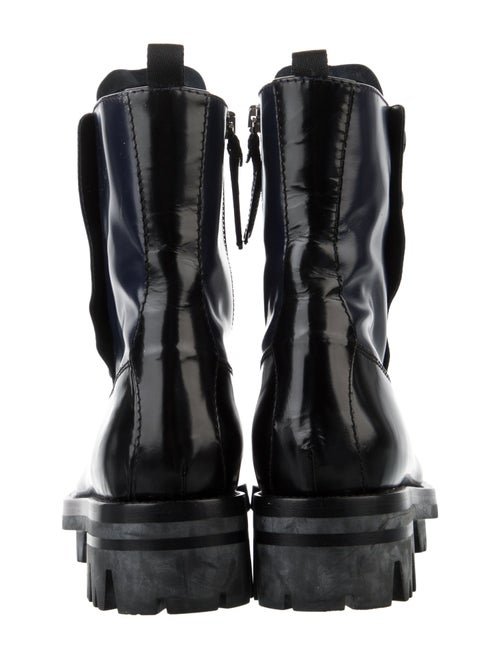 Miu Miu Leather Combat Boots