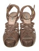Miu Miu Snakeskin Animal Print Sandals