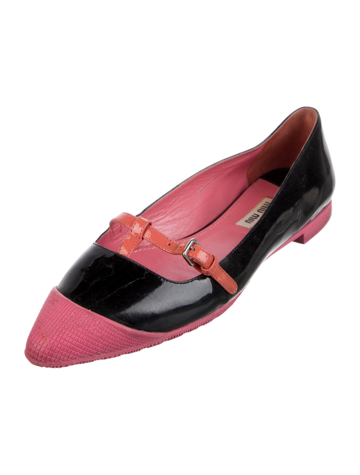 Miu Miu Patent Leather Mary Jane Flats