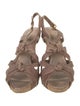 Miu Miu Leather Slingback Sandals