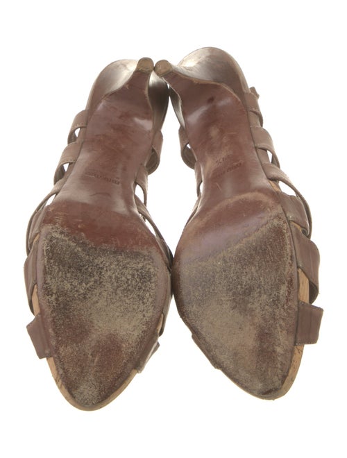 Miu Miu Leather Slingback Sandals
