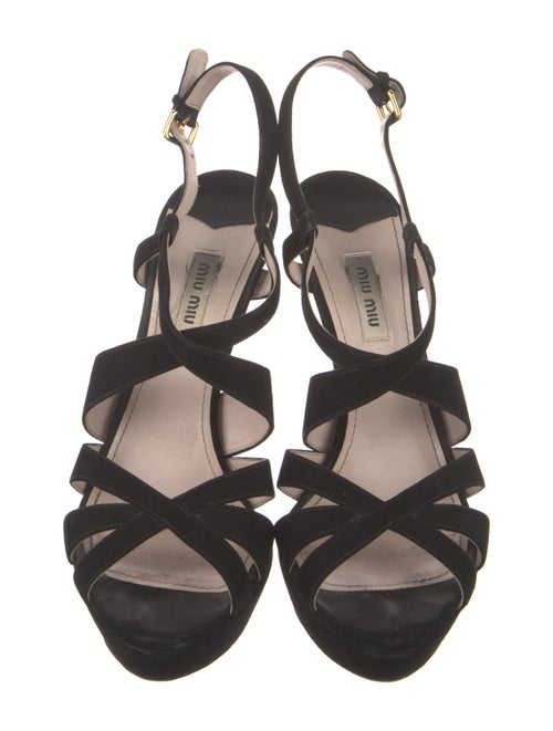 Miu Miu Suede Slingback Sandals