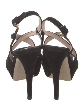 Miu Miu Suede Slingback Sandals