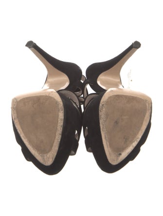 Miu Miu Suede Slingback Sandals