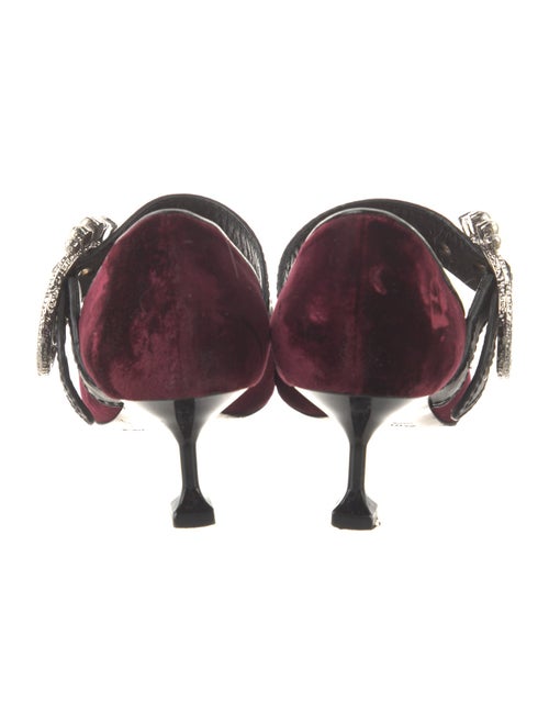 Miu Miu Velvet Studded Accents Pumps
