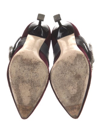 Miu Miu Velvet Studded Accents Pumps
