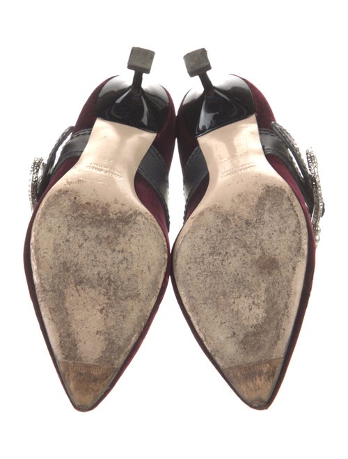 Miu Miu Velvet Studded Accents Pumps