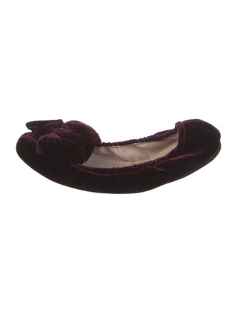 Miu Miu Velvet Ballet Flats
